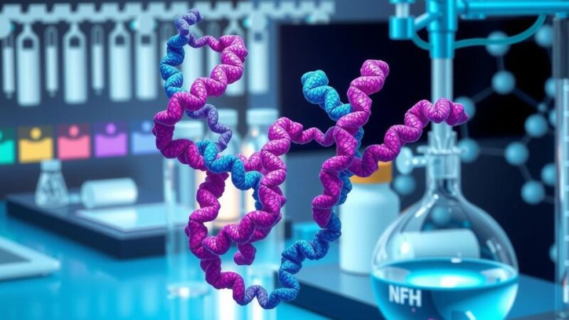 Ilustrasi pemodelan interaksi protein dalam penelitian kanker.