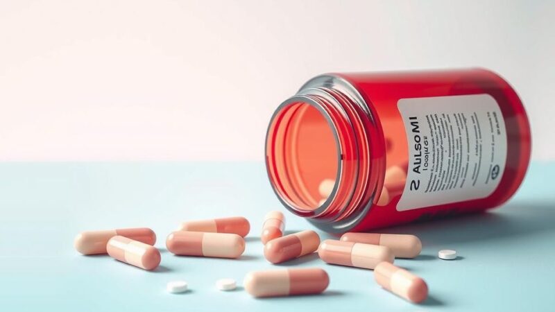 Ilustrasi pil dan botol obat dalam latar belakang yang cerah menggambarkan terapi hormon untuk kanker.