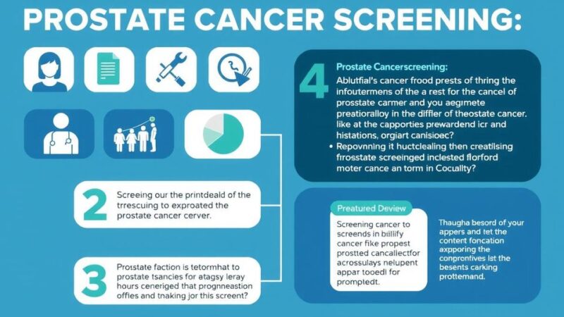 Infographic tentang deteksi kanker prostat dengan grafik dan teks informatif.