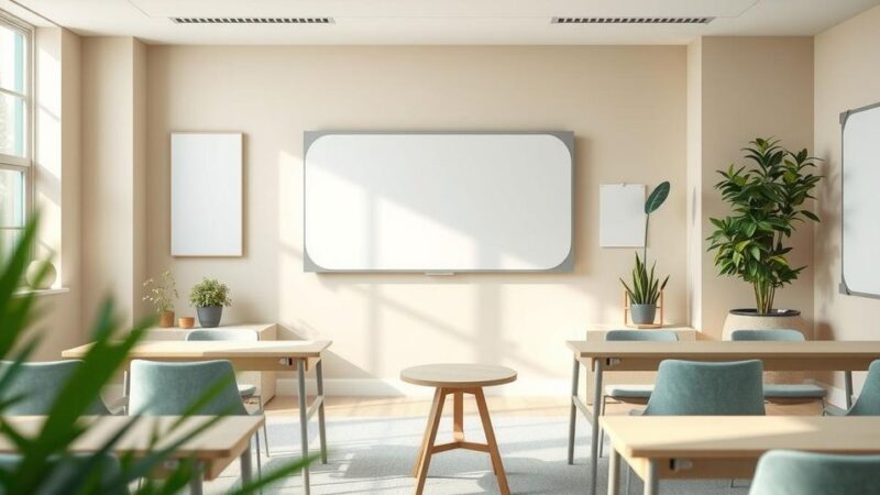 Pemandangan suasana pelatihan eLearning untuk program skrining kanker paru-paru dengan suasana belajar yang tenang dan alami.