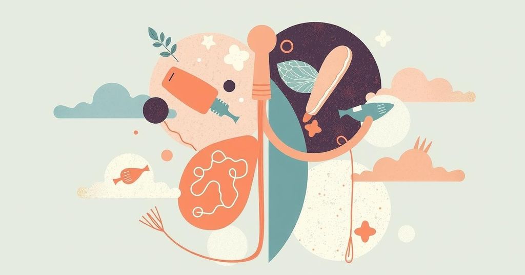 Ilustrasi pemeriksaan diri untuk mendeteksi kondisi kesehatan dengan perhatian pada setiap bagian tubuh.