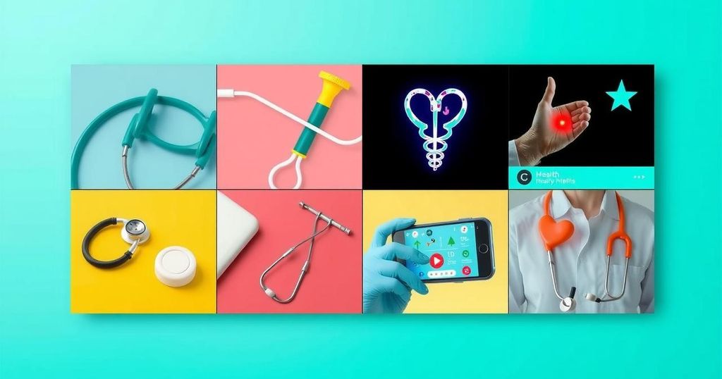 Video clips on social media showing educational content about health and wellness for young women.