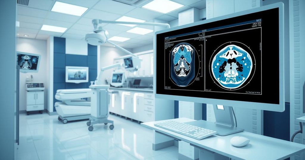 Model AI mendeteksi kanker pankreas pada CT scan dengan akurasi tinggi dan teknologi canggih.
