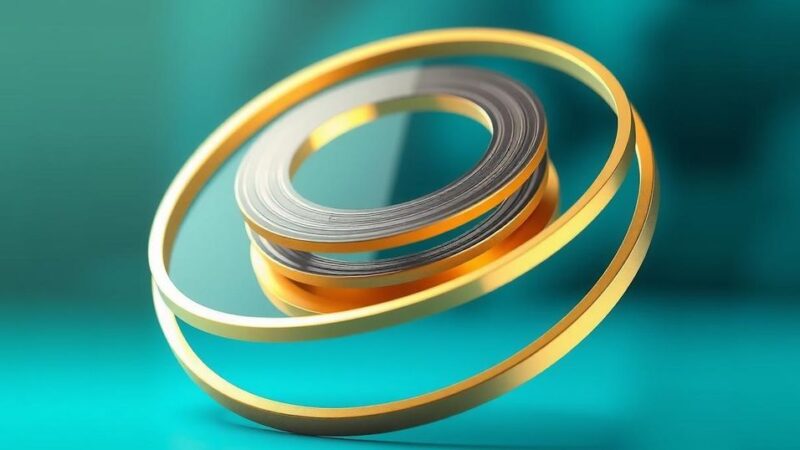 Nanodisk with iron and gold layers representing advanced cancer therapy technology in soothing colors.